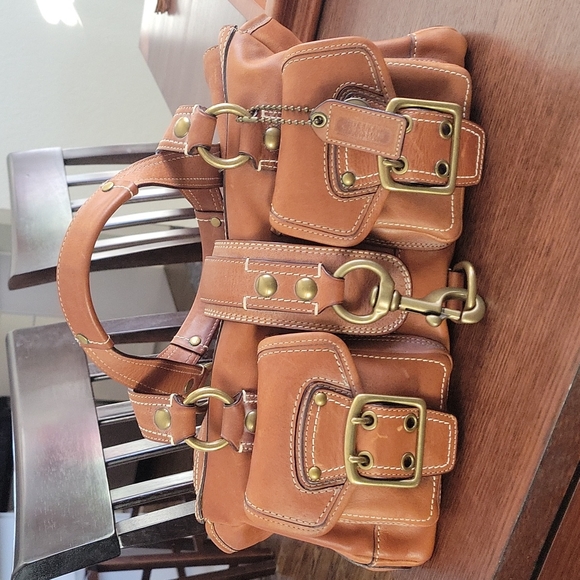 Coach Handbags - Coach 65th anniversary legacy whiskey leather satchel